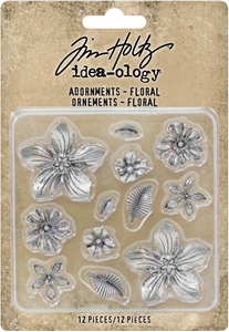 Picture of Tim Holtz Idea-Ology Adornments - Μεταλλικά Διακοσμητικά Floral