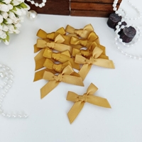 Εικόνα του Dress My Craft Goldenrod Ribbon Bows Σατέν Φιόγκοι - Χρυσό