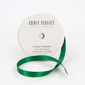Picture of Tonic Studios Craft Perfect Double Face Satin Ribbon 5m - Tree Top Green 
