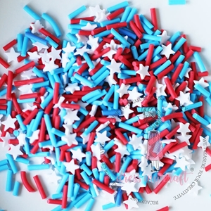Picture of Dress My Craft Shaker Elements - American Flag Star Mix