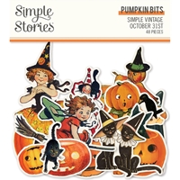 Εικόνα του Simple Stories Διακοσμητικά Die Cuts - Simple Vintage October 31st, Pumpkin Bits