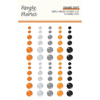 Εικόνα του Simple Stories Enamel Dots Αυτοκόλλητες Πέρλες - Simple Vintage October 31st