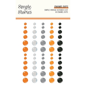 Picture of Simple Stories Enamel Dots Αυτοκόλλητες Πέρλες - Simple Vintage October 31st