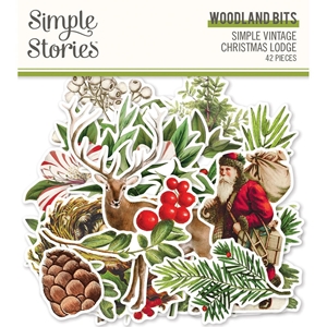 Picture of Simple Stories Decorative Die-Cuts - Simple Vintage Christmas Lodge, Woodland Bits