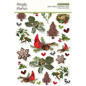 Picture of Simple Stories  Sticker Book - Simple Vintage Christmas Lodge