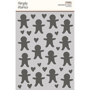 Picture of Simple Stories  Στένσιλ - Baking Spirits Bright, Gingerbread Cookies