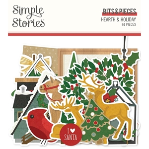 Picture of Simple Stories Διακοσμητικά Εφέμερα Bits & Pieces - Hearth & Holiday