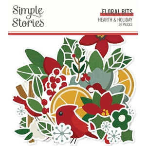 Picture of Simple Stories Διακοσμητικά Εφέμερα - Hearth & Holiday, Floral Bits