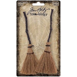 Picture of Tim Holtz Idea-Ology Broomsticks - Halloween, 2Pcs 