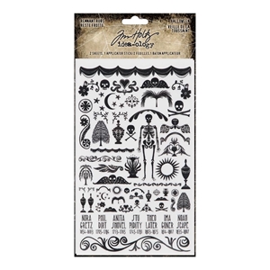 Picture of Tim Holtz Idea-Ology Remnant Rubs - Φύλλα Μεταφοράς - Halloween, 2τεμ.