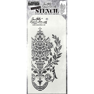 Picture of Stampers Anonymous Tim Holtz Layered Στένσιλ  4"X8.5" -  Crest