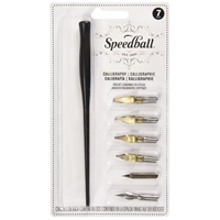 Εικόνα του Speedball Calligraphy Dip Pen Set Σετ Καλλιγραφίας, 7τεμ