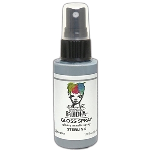 Picture of Dina Wakley Media Gloss Sprays Ακρυλικό Χρώμα σε Σπρέι, Φινίρισμα Γκλος - Sterling