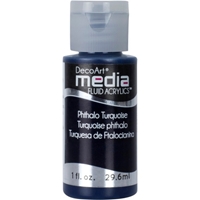 Εικόνα του DecoArt Media Fluid Acrylics Ακρυλικό Χρώμα 29ml - Phthalo Turquoise