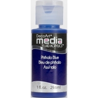 Εικόνα του DecoArt Media Fluid Acrylics Ακρυλικό Χρώμα 29ml - Phthalo Blue