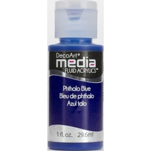 Picture of DecoArt Media Fluid Acrylics Ακρυλικό Χρώμα 29ml - Phthalo Blue