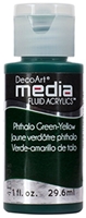 Εικόνα του DecoArt Media Fluid Acrylics Ακρυλικό Χρώμα 29ml - Phthalo Green-Yellow