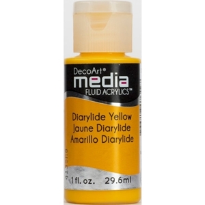 Picture of DecoArt Media Fluid Acrylics Ακρυλικό Χρώμα 29ml - Primary Yellow