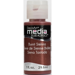 Picture of DecoArt Media Fluid Acrylics Ακρυλικό Χρώμα 29ml - Burnt Sienna