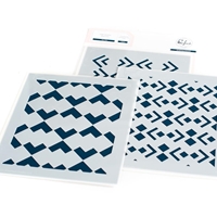 Εικόνα του Pinkfresh Studio Στένσιλ Σετ 4.25" x 5.25" - Geo Tiles Layering, 3τεμ.