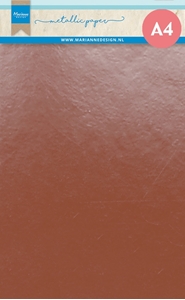 Picture of Marianne Design Metallic Cardstock Μεταλλικό Χαρτόνι Μονής Όψης A4 - Copper, 5τεμ.