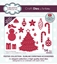 Picture of Creative Expressions Craft Dies By Sue Wilson - Slimline Christmas Accessories, 14pcs