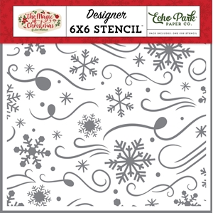 Picture of Echo Park Στένσιλ 6"x6" – The Magic Christmas, Blizzard Magic