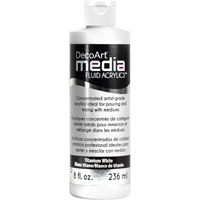 Εικόνα του DecoArt Media Fluid Acrylics Ακρυλικό Χρώμα 236ml - Titanium White