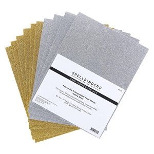Picture of Spellbinders Glitter Foam Sheets  Φύλλα Αφρoύ με Glitter 8.5'' x 11'' - Gold & Silver, 10τεμ.