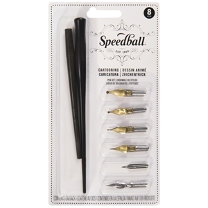 Picture of Speedball Cartooning Dip Pen Set - Σετ Πένες Καλλιγραφίας, 8τεμ.