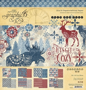 Picture of Graphic 45 Collection Pack Συλλογή Χαρτιών Scrapbooking Διπλής Όψης 12" x 12" - Let's Get Cozy, 16τεμ.