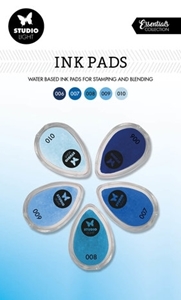 Picture of Studio Light Essentials Ink Pads - Μελάνια με Βάση το Νερό - Nr. 2, Shades Of Blue, 5τεμ.