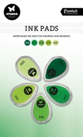 Εικόνα του Studio Light Essentials Ink Pads - Μελάνια με Βάση το Νερό - Nr. 4, Shades Of Green, 5τεμ.