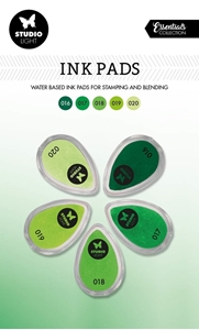 Picture of Studio Light Essentials Ink Pads - Μελάνια με Βάση το Νερό - Nr. 4, Shades Of Green, 5τεμ.