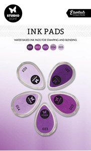 Picture of Studio Light Essentials Ink Pads - Μελάνια με Βάση το Νερό - Nr. 5, Shades Of Purple, 5τεμ.