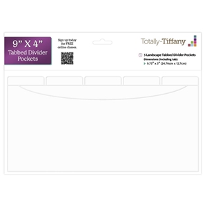 Picture of Totally-Tiffany Tabbed Divider Pockets 4"x9", 5pcs