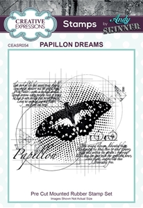 Picture of Creative Expressions Rubber Σφραγίδες Από τον Andy Skinner - Papillon Dreams 