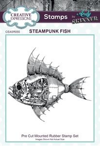 Picture of Creative Expressions Rubber Σφραγίδες Από τον Andy Skinner - Steampunk Fish