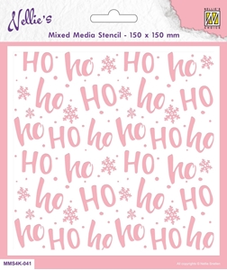 Picture of Nellie Snellen Mixed Media Stencil A6 - HoHoHo