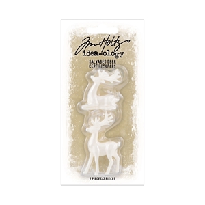 Picture of Tim Holtz Idea-Ology 3D Resin Miniatures - Christmas, Salvaged Reindeer, 2pcs