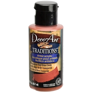 Picture of Ακρυλικό Χρώμα DecoArt Traditions 90ml - Transparent Red Iron Oxide