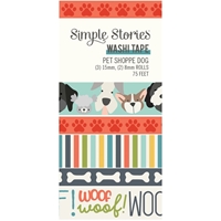 Εικόνα του Simple Stories Washi Tape Διακοσμητικές Ταινίες – Pet Shoppe, Dog Collection, 5τεμ.