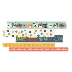 Picture of Simple Stories Washi Tape – Pet Shoppe, Cat Collection, 5pcs