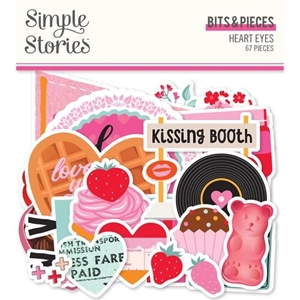 Picture of Simple Stories Διακοσμητικά Εφέμερα Bits & Pieces – Heart Eyes, 67τεμ.