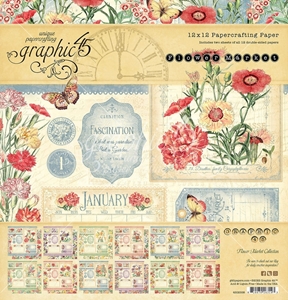 Picture of Graphic 45 Συλλογή Scrapbooking 12"X12" - Flower Market 