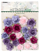 Εικόνα του Studio Light Jenine's Mindful Art Essentials Χάρτινα Λουλούδια - Purples & Pinks, 20τεμ.