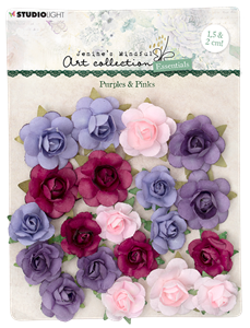 Picture of Studio Light Jenine's Mindful Art Essentials Paper Flowers - Purples & Pinks, 20pcs