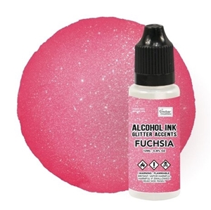 Picture of Couture Creations Glitter Accents Μελάνι Οινοπνεύματος 12ml - Fuchsia