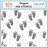 Εικόνα του Echo Park Στένσιλ 6"x6" - Our Baby Boy, Ten Tiny Toes