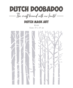 Picture of Dutch Doobadoo Dutch Mask Art Slimline Στένσιλ - Birch Trees 